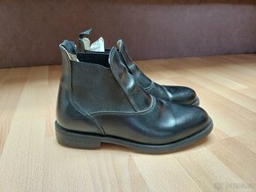 Kožená perka černá / jezdecké boty - vel. 40 - 6