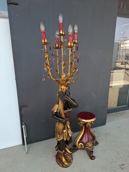 Benátská lampa Světlonoš-Mouřenín - 6