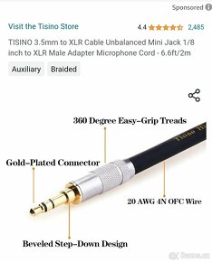 Tisino 3,5 mm na XLR - 6