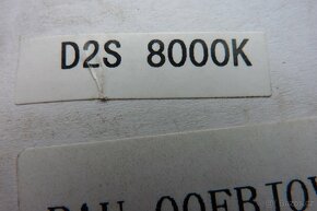 D2S ORIGINAL xenonové výbojky žárovky 8000k- NOVÉ - 6