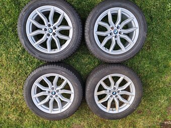 Nový stavObuté originální disky alu BMW 5X112 10 zimní pneu - 6