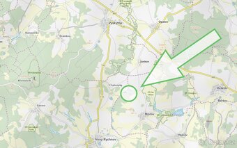 Lesní pozemek k.ú. Nový Rychnov 3.589m2 - 6