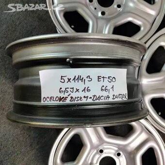 Dacia Duster 5x114,3 ET50 6,5Jx16 66,1 - sada 4ks - 6