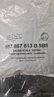 ŠKODA SCALA- SÍŤOVÝ PROGRAM do kufru original 3 ks - černý - 6