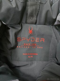 Pánská černá lyžařská bunda Spyder vel. XL - 6