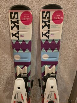 Dívčí lyžařský set ELAN SKY 110cm + boty EZYY 2 vel.215-225 - 6