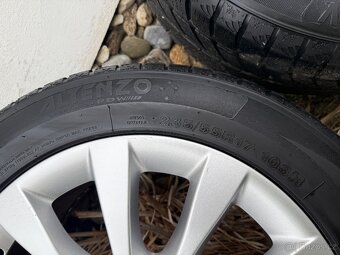 Alu kola Audi - 8Jx17H2 ET 39 + zimni pneu - 6