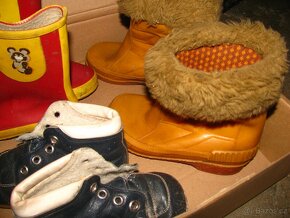 staré retro dětské boty, celý pytel - z Čssr - 6
