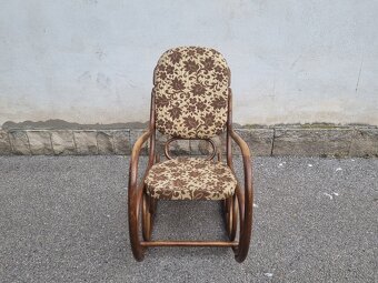 KRÁSNÉ STARÉ HOUPACÍ KŘESLO - THONET - 6