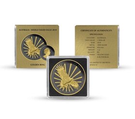 Luxusní provedeni 1 oz Australian Wedge Eagle 2019 Golden - 6
