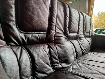 Pohovka gauč Aneta II pravá kůže + masiv - 6