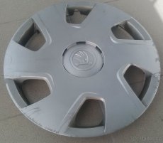 Poklice Škoda 15" 4x kusy DAKARA Rapid používané kryty kol - 6