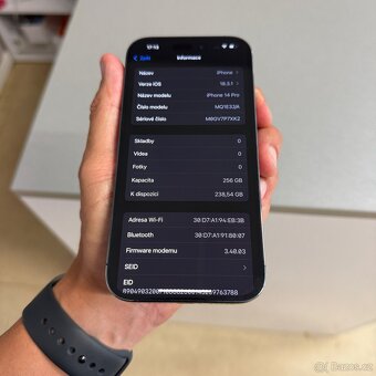 iPhone 14 Pro 256GB, bez škrábance, fialový, záruka - 6