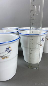 Pohár husy, s modrou linkou Moritz Zdekauer 6ks - 6