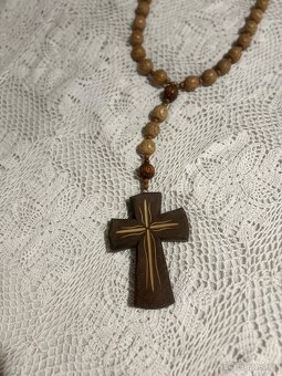 Velký dřevěný růženec 120cm - 6