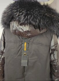 Nová dámská bunda s pravou kožešinou, velikost M - 6