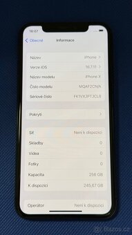 iPhone X 256GB Space Grey, pěkný stav - 6