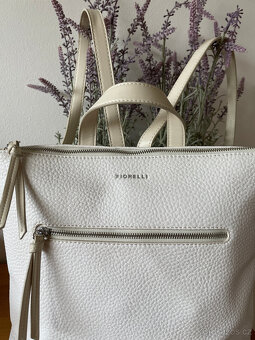 Smetanový bílý elegantní batoh Fiorelli - 6