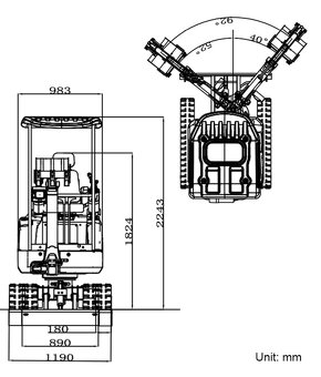 Minibagr RIPPA R15 ECO motor Kubota - 6