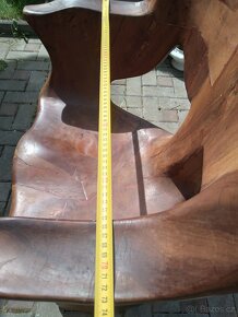 Dřevěné křeslo orel - 6