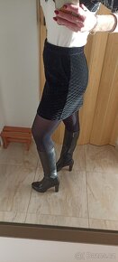 Sukně vel.38 černá semišová - 6