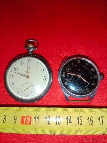 Kapesní hodinky OMEGA 4 ks funkční + náramkové vojenské hodi - 6