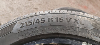 2 letní pneumatiky BARUM 215/45R16 90V 5,50mm - 6