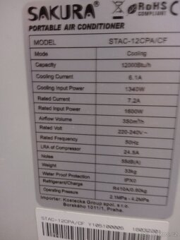 Klimatizace mobilní perfektní stav - 6