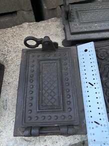 Litinová kamnová dvířka Jedna se o 5 kusů viz foto - 6