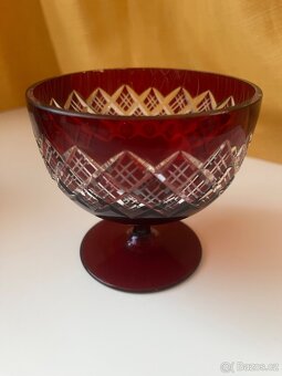 Červený pohár / miska / sklenice na šampaňské - 6