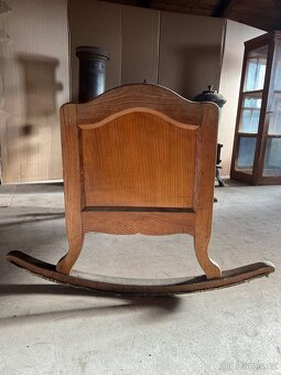 Stará dřevěná kolébka - původní stav - 6