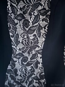 pouzdrové černé šaty vel.38 - 6