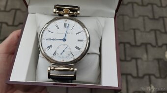 Krásné starožitné STŘÍBRNÉ hodinky IWC Schaffhausen  +pásek - 6