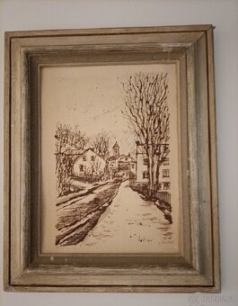 Petr Strnad, grafika, obraz, Nejdecko - 6