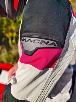 Damska perforovana bunda na motorku. - 6