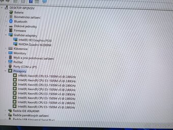 HP zbook 15 G3 Herní 8 vlákno Full HD - 6