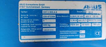 sloupové jeráby Abus 320 + 500 kg - 6