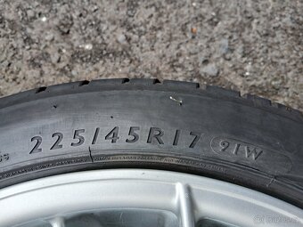 Prodám sadu ALU kol Breyton 225/45R17 letní - 6
