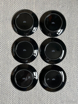 Rosenthal TAC 6x černý dezertní talíř 19 cm - 6