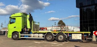 Mercedes-Benz Actros - 6x2 – Valník/Plato + HR-HMF 3220 K7 – - 6