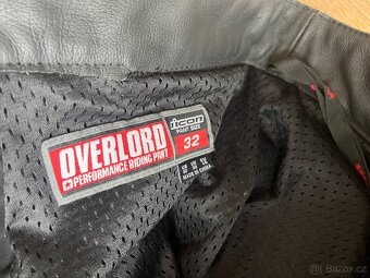 Icon Overlord - kvalitní moto kožené kalhoty jako NOVÉ - 6