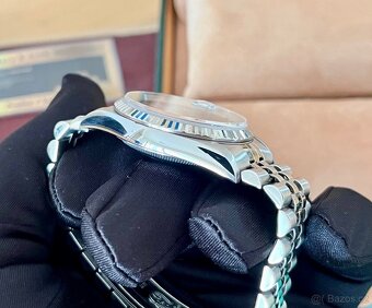 ♛ Rolex Datejust 16234 Modrý Sunburst, Bílé Zlato 🇨🇭 - 6