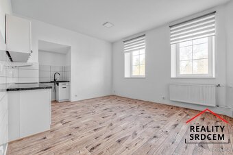 Pronájem nového bytu 1+kk, 29 m2 s parkováním a zahradou, Sk - 6