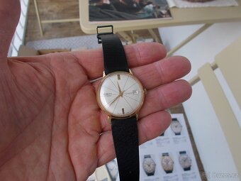 vzacne zlacene hodinky prim 17 jewels rok 1967 ala diplomat - 6