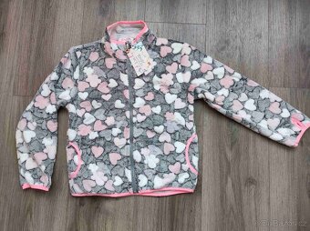 Dívčí teplá fleecová mikina Kugo nová - 6