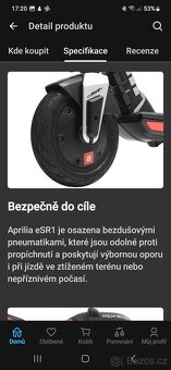 Elektrokolobežka eSR1 Aprilia - 6
