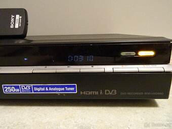 ⚡⚡ DVD rekordér SONY RDR-HXD990 - 250 GB HDD, USB, HDMI ⚡⚡ - 6