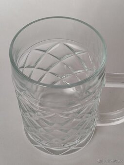 Retro půllitr, Jiří Brabec, stará pivní sklenice, pošta 75.- - 6