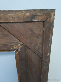 starožitný rám na obraz, zrkadlo - 6