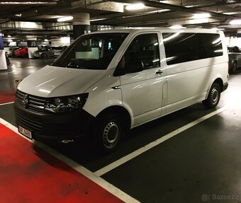 Pronájem dodávky VW Transporter T6 Long 9 míst - Bílá 2.0 TD - 6